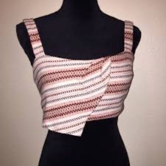 Zara Bralette Asymmetric Crop Top - Picture 1 of 7